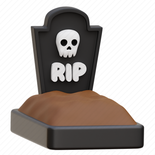 Grave, graveyard, tombstone, halloween 3D illustration - Download on Iconfinder