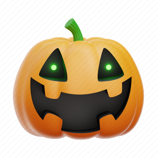 Pumpkin, halloween, scary, spooky 3D illustration - Download on Iconfinder