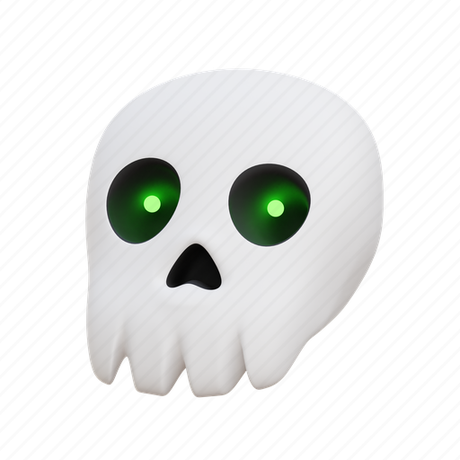 Skull, halloween, skeleton, monster 3D illustration - Download on Iconfinder