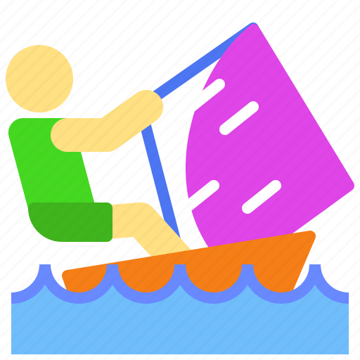 Activity, extreme, outdoor, sea, surf, water, wind icon - Download on Iconfinder