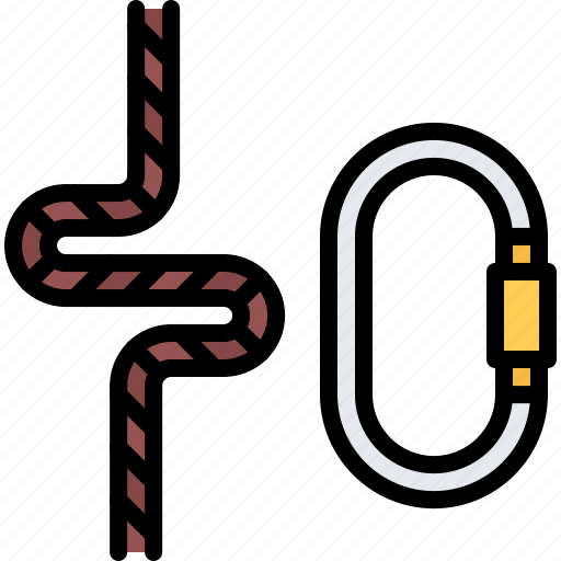 Carabiner, climbing, equipment, games, olympic, rope, sport icon - Download on Iconfinder