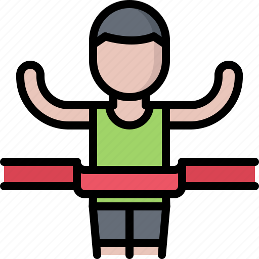 Equipment, finish, games, man, olympic, sport, winner icon - Download on Iconfinder