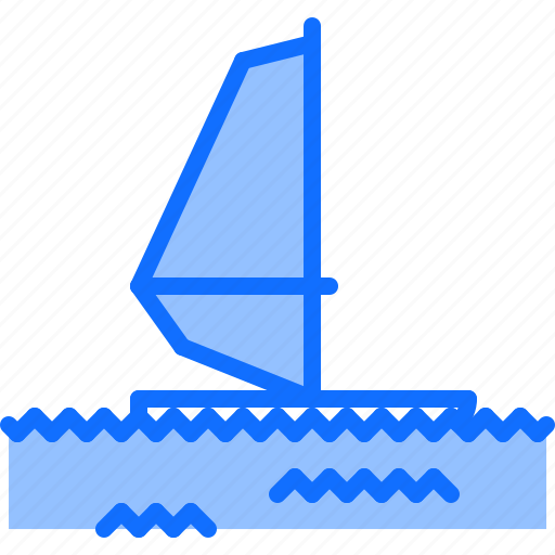Board, equipment, games, olympic, sail, sport, windsurfing icon - Download on Iconfinder