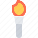 equipment, fire, games, olympic, sport, torch