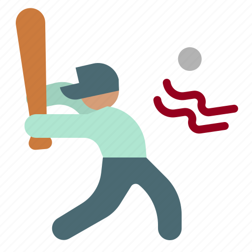 Baseball, baseballplayer, batter, sportsandcompetition, humanpictos icon - Download on Iconfinder