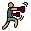 boxing, training, sport, humanpictos, man 