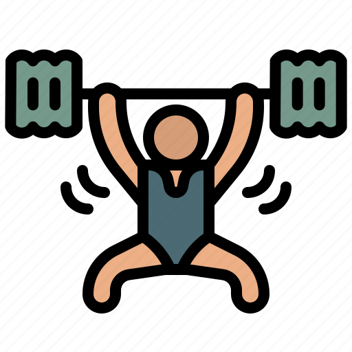 Weightlifting, weightlift, gym, weightlifter, sports icon - Download on Iconfinder