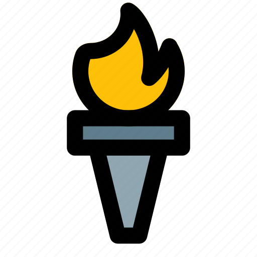 Torch, flame, sports, games icon - Download on Iconfinder