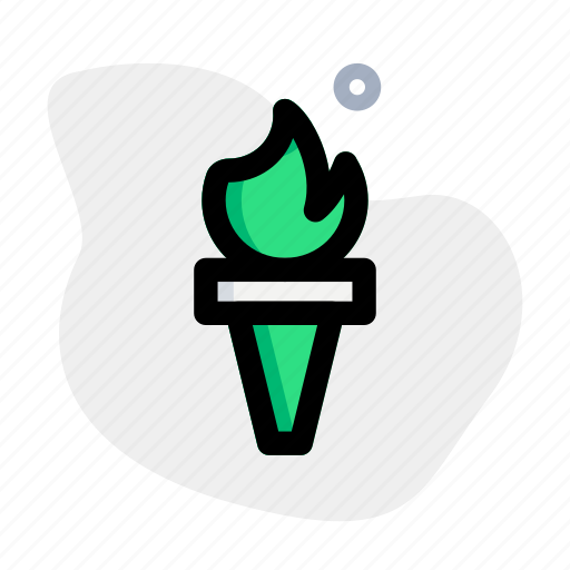 Torch, sport, flame, fire icon - Download on Iconfinder