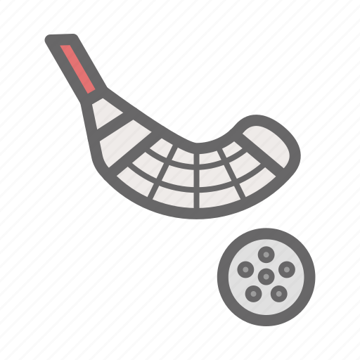 Ball, floorball, floorball stick, game, play, sport, stick icon - Download on Iconfinder