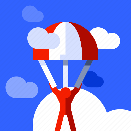 Skydiving, sport, play, player icon - Download on Iconfinder