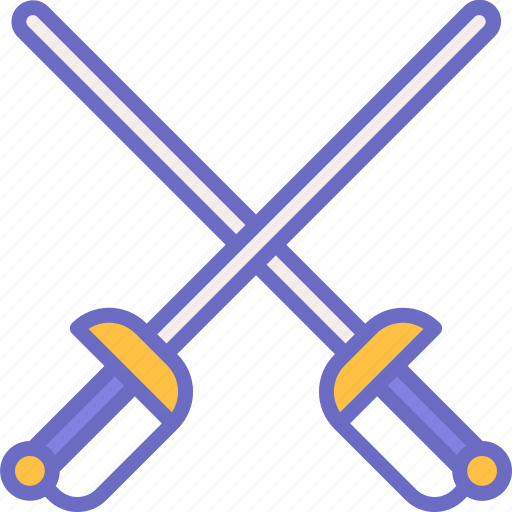 Fencing, fence, sport, competition, sword icon - Download on Iconfinder