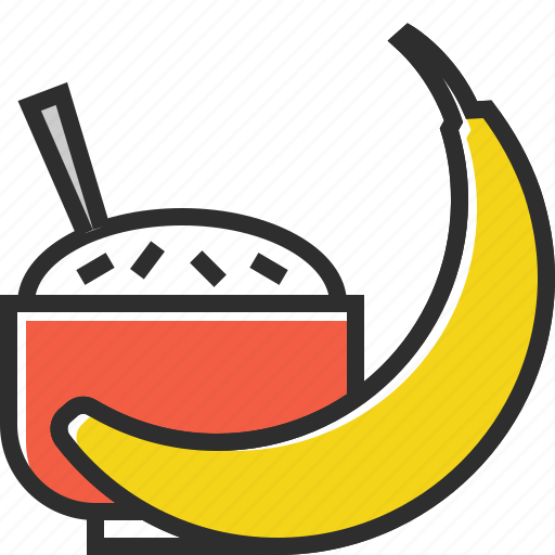 Banana, healthy food, porridge, food, fruit icon - Download on Iconfinder