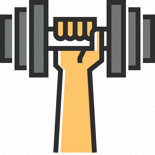 Dumbbell, hand, finger, tool icon - Download on Iconfinder