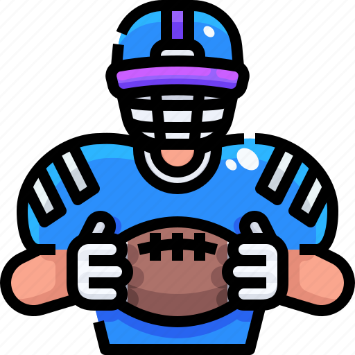 American, football, game, people, player, rugby, sport icon - Download on Iconfinder