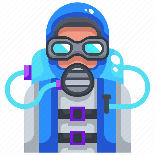 Avatars, diver, diving, extreme, scuba, sport, underwater icon - Download on Iconfinder