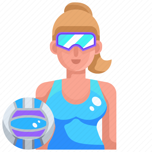 Avatar, beach, player, sports, volley, volleyball, woman icon - Download on Iconfinder