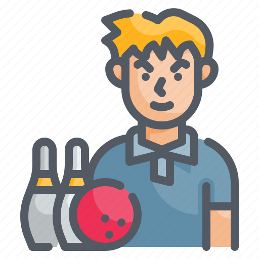 Bowling, gaming, sports, throw, man icon - Download on Iconfinder