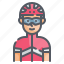 cyclist, biker, athlete, sport, avatar 