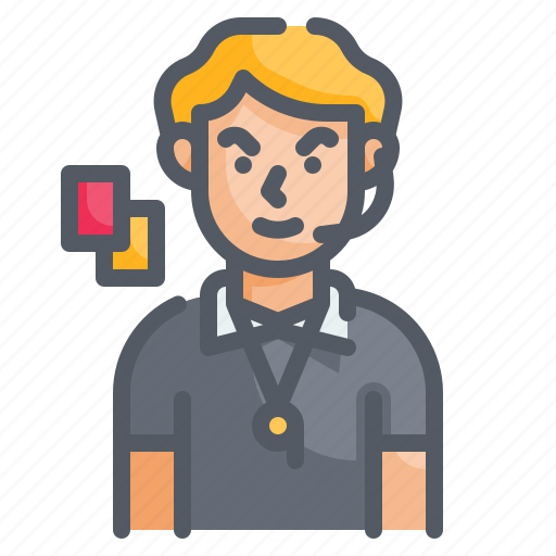 Referee, card, football, gaming, avatar icon - Download on Iconfinder