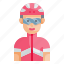 cyclist, biker, athlete, sport, avatar 