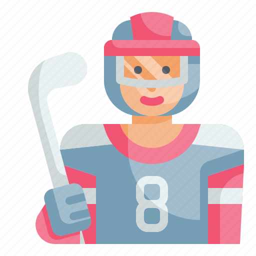 Hockey, player, sport, user, male icon - Download on Iconfinder