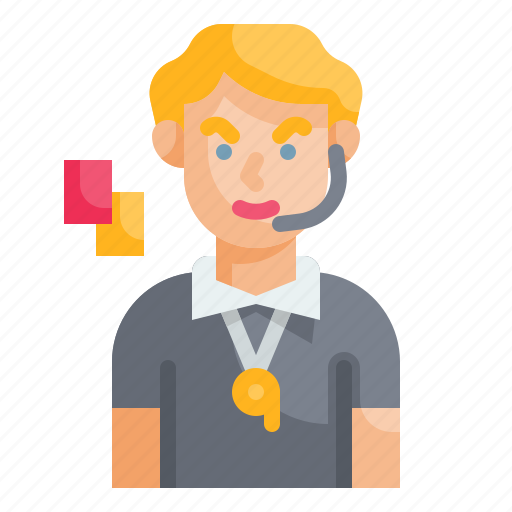 Referee, card, football, gaming, avatar icon - Download on Iconfinder