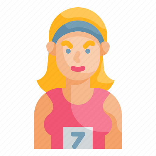 Runner, exercise, athlete, person, woman icon - Download on Iconfinder