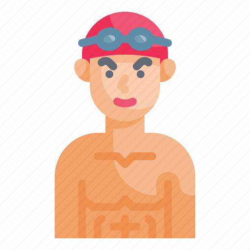 Swimmer, swim, swimming, athlete, avatar icon - Download on Iconfinder
