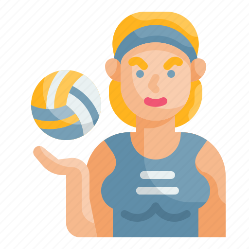 Volleyball, sport, player, team, girl icon - Download on Iconfinder
