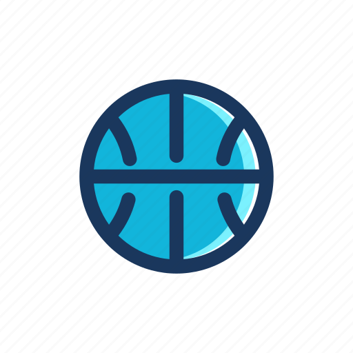 Ball, basketball, blue, sport icon - Download on Iconfinder