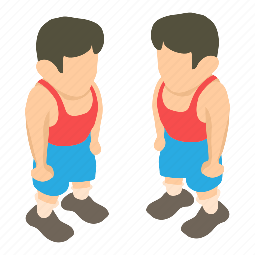 Isometric, object, wrestler, sign icon - Download on Iconfinder