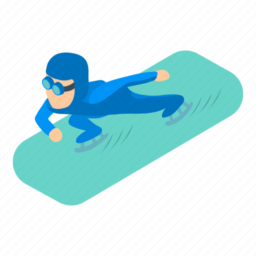 Isometric, object, sign, speedskater icon - Download on Iconfinder