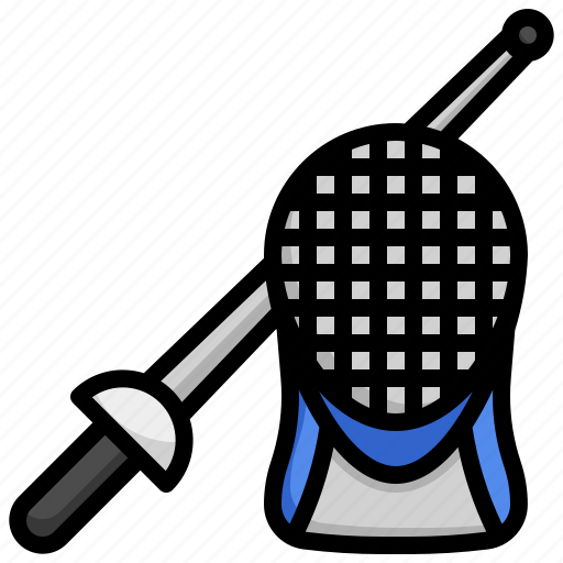 Fencing, sports, and, competition, foil, saber, swords icon - Download on Iconfinder