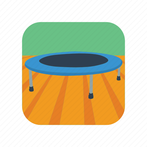 Fitness, fun, gymnastics, happiness, jumping, sport, trampoline icon - Download on Iconfinder
