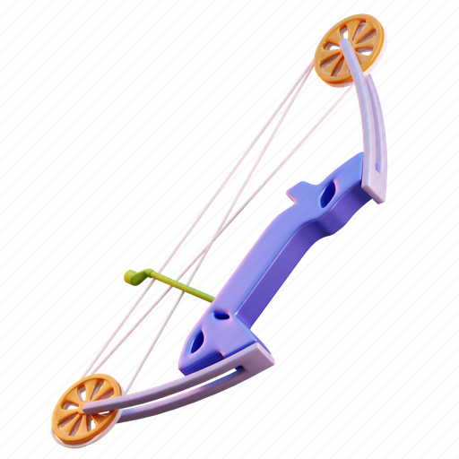 Compound bow, archery, archer, sport 3D illustration - Download on Iconfinder