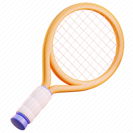 Tennis, racket, racquet, sports 3D illustration - Download on Iconfinder