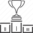pedestal, podium, winners