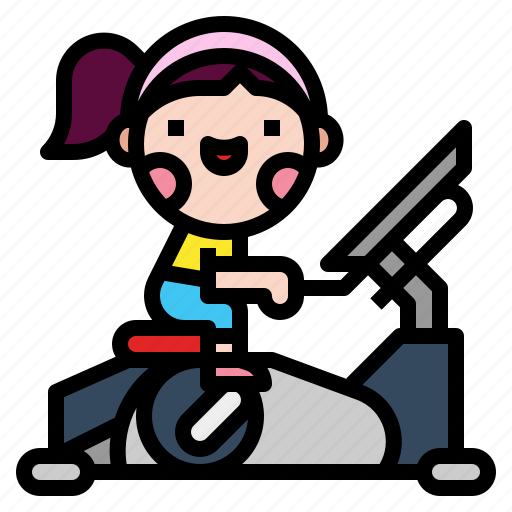 Bicycle, bike, exercise, fitness, gym, stationary, workout icon - Download on Iconfinder