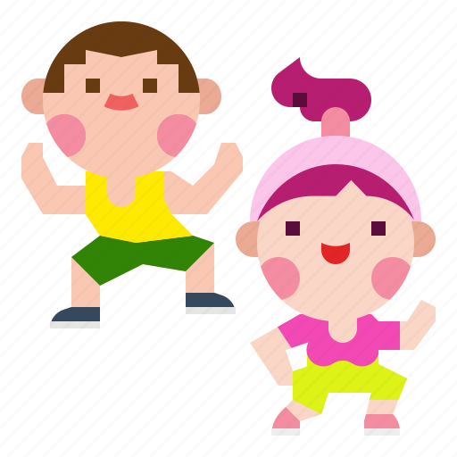 Aerobics, dance, dancing, fitness, gym, training, zumba icon - Download on Iconfinder