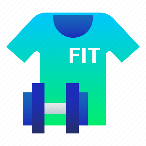 Dumbbell, fitness, t-shirt, workout icon - Download on Iconfinder