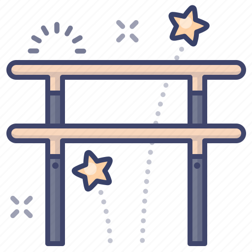 Bars, gymnastics, olympics, parallel icon - Download on Iconfinder