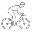 biycle, cycle, cyclist, man, speed, sport 