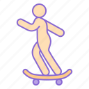 sport, skateboard, skateboarding, sign, skate