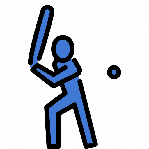 Baseball, bat, sport, games, pictogram, olympic icon - Download on Iconfinder