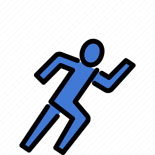 Athletics, running, run, sport, games, pictogram, olympic icon - Download on Iconfinder