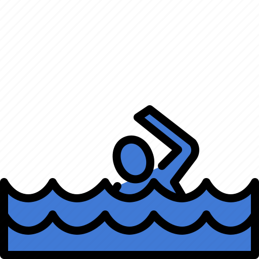 Swimming, pool, swim, sport, games, pictogram, olympic icon - Download on Iconfinder
