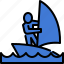 sailing, sail, yacht, sport, games, pictogram, olympic 