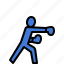 boxing, punch, fight, sport, games, pictogram, olympic 