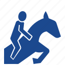equestrian, jumping, horse, sport, games, pictogram, olympic